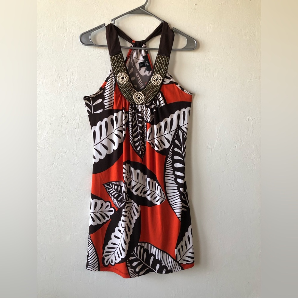 I.N. SAN FRANCISCO  Womens Dress Size Small Embellished Neckline